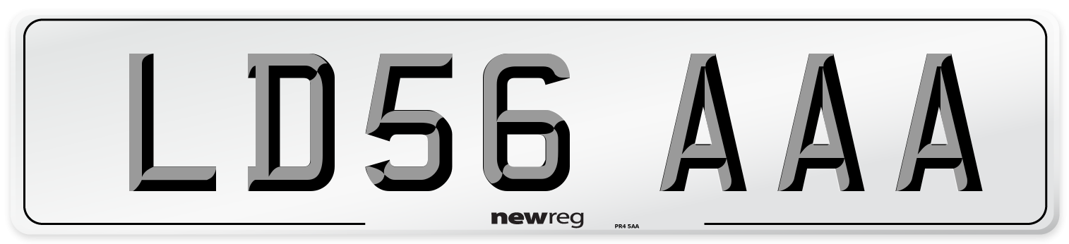 LD56 AAA Number Plate from New Reg